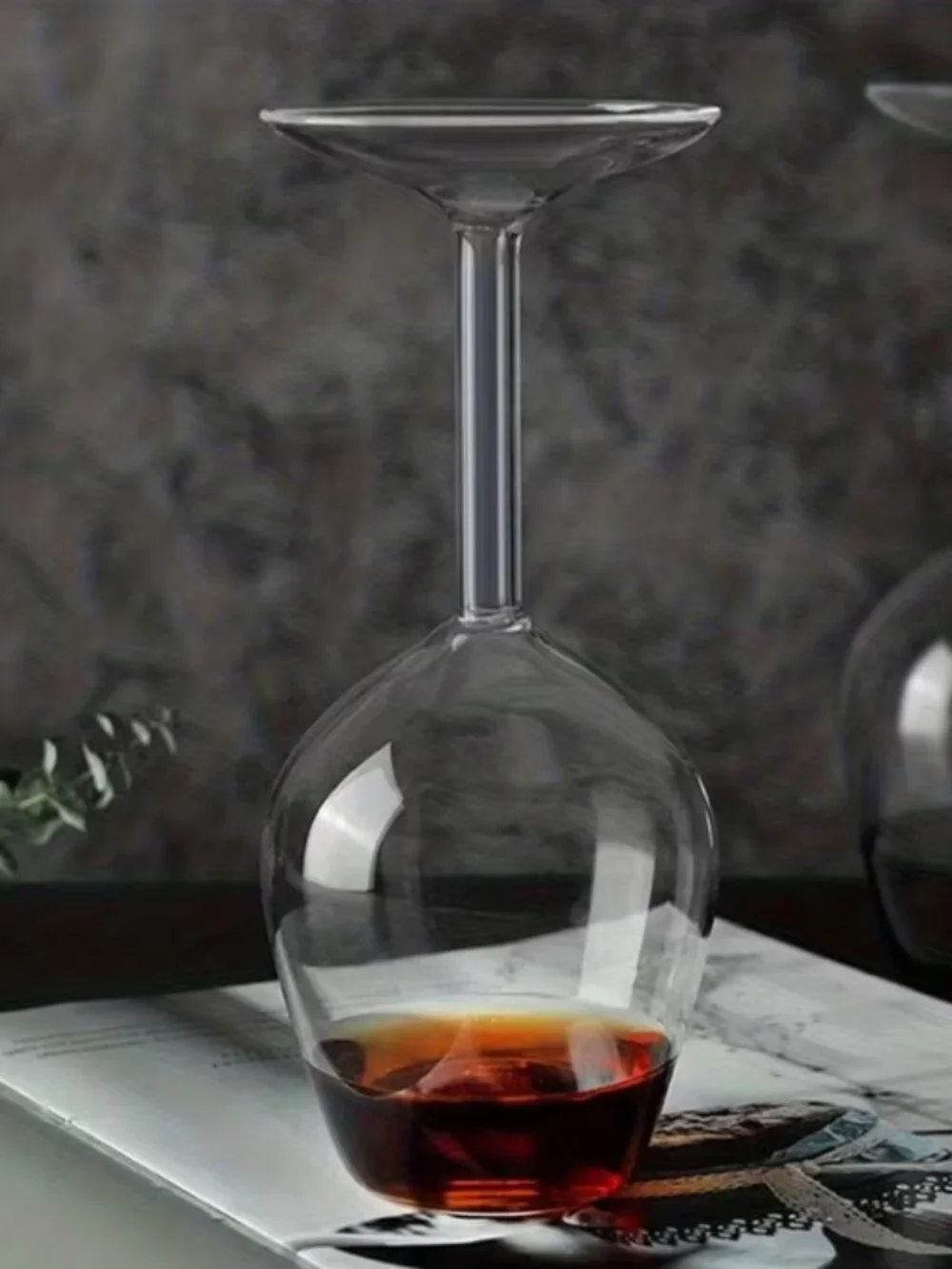 Set Of 2 Inverted Wine Glasses - Brand New - Fun & Unique Gift For Wine Drinkers